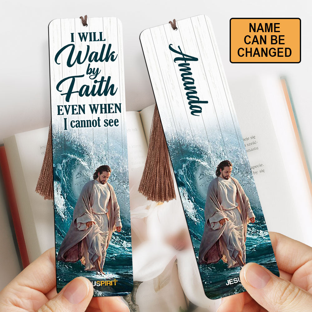 Meaningful Personalized Wooden Bookmarks - Because He Lives I Can Face  Tomorrow BM37