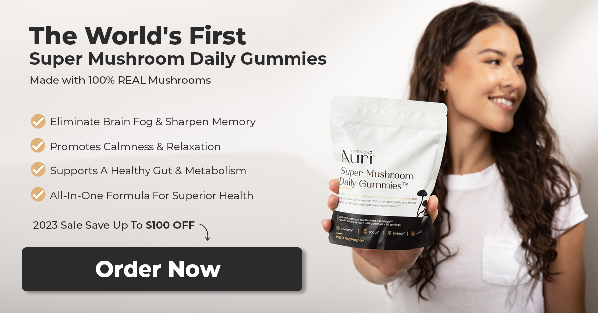 Auri Super Mushroom - Daily Gummies – Fix Wellness & Beauty