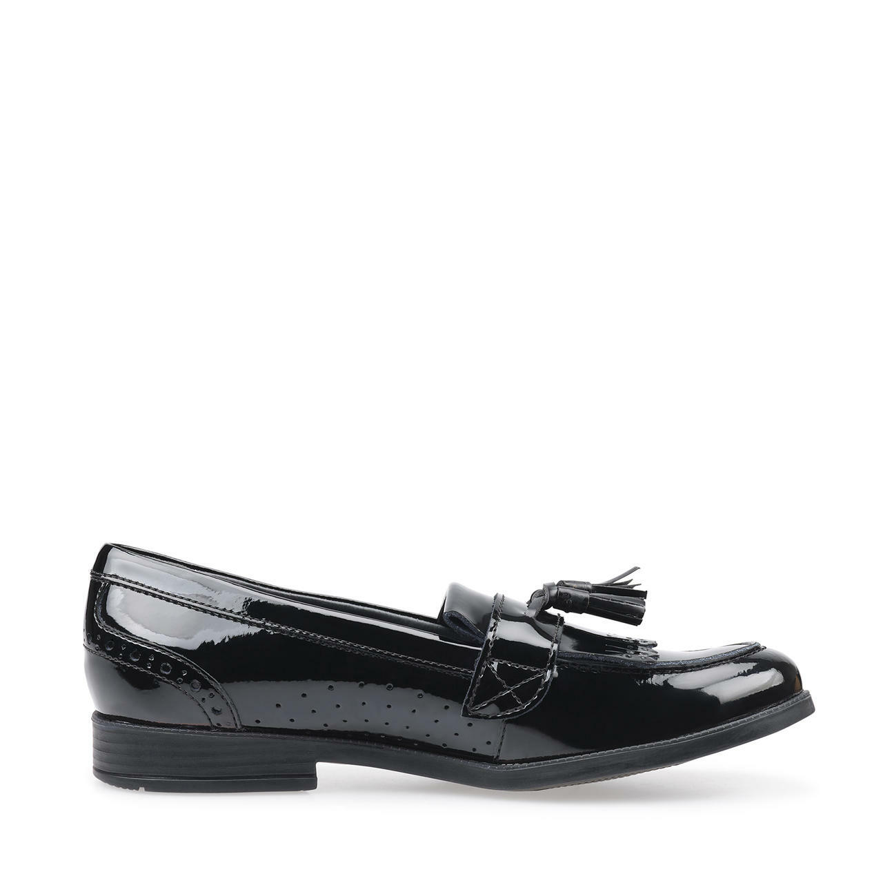 Start-Rite | Sketch | Senior Girls Slip On Loafer School Shoe | Black ...