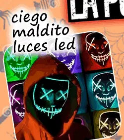 Máscaras halloween la purga luz led