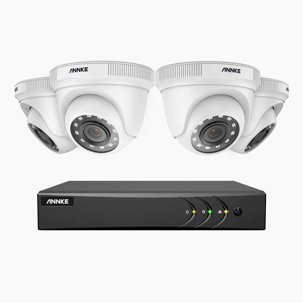 práctico horario por ejemplo E200 Kit de 4 Cámaras de Vigilancia 1080p con Grabador de 8 Canales -  Tienda ANNKE