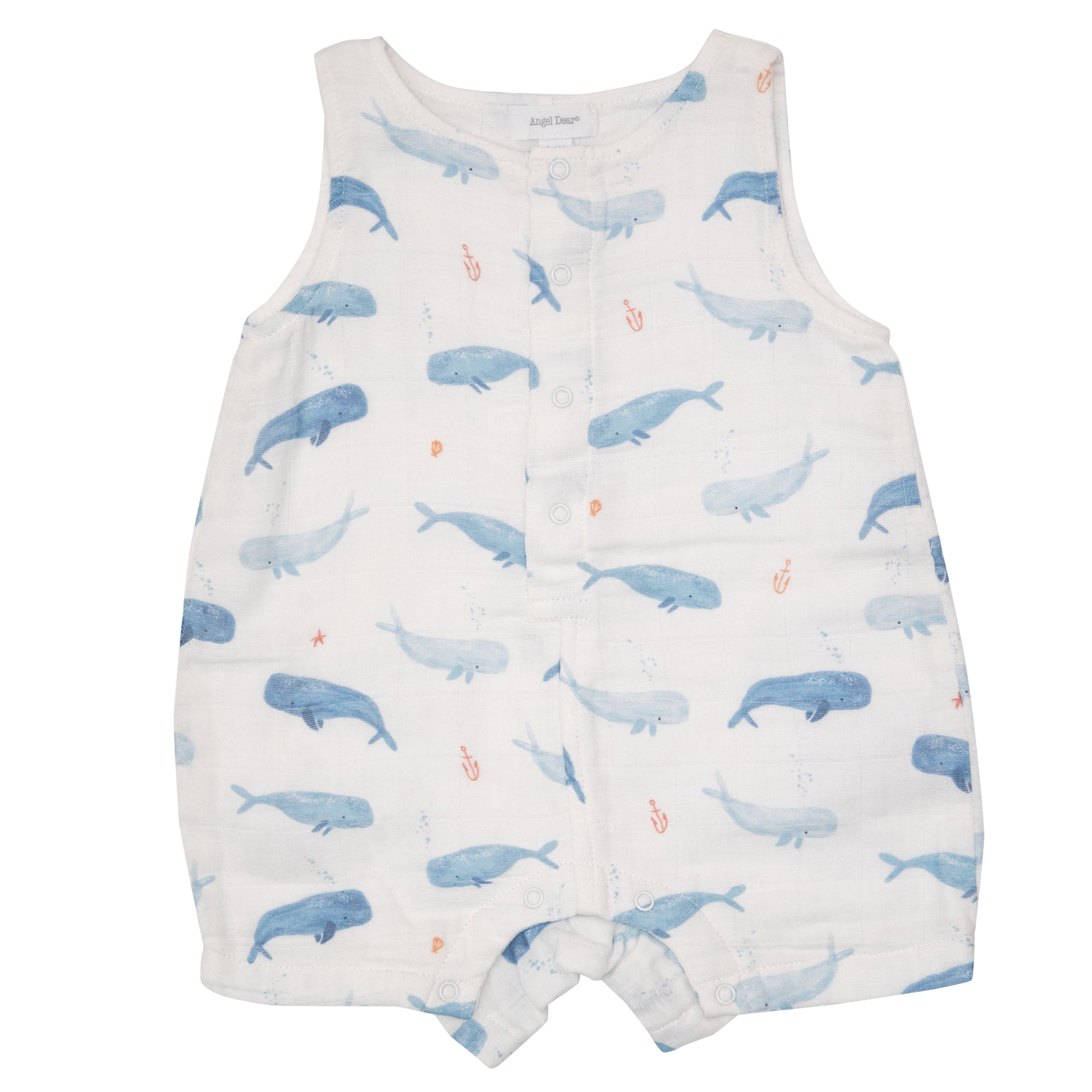 Image of Shortie Romper, Whale Hello There
