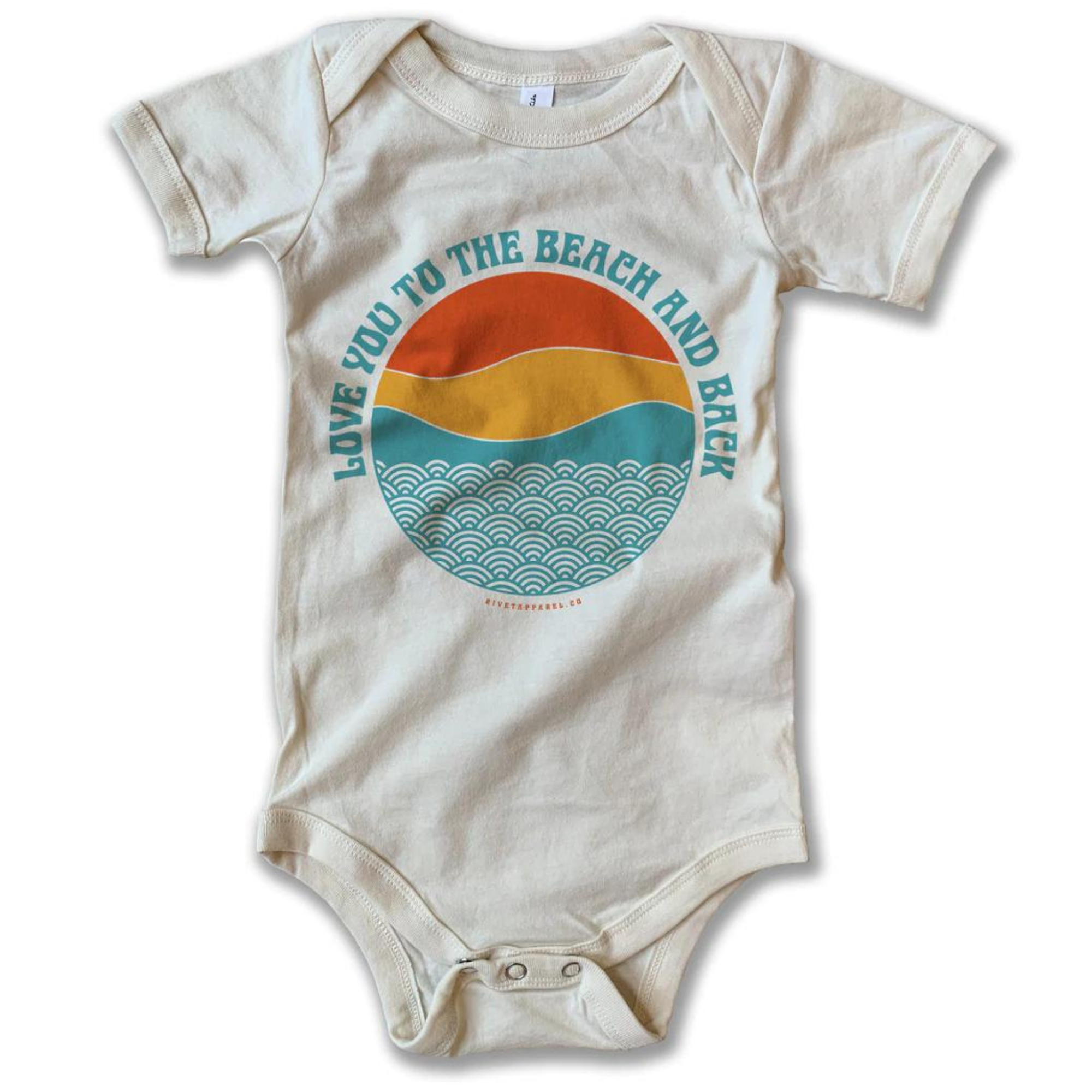 Image of Short Sleeve Bodysuit, Beach and Back