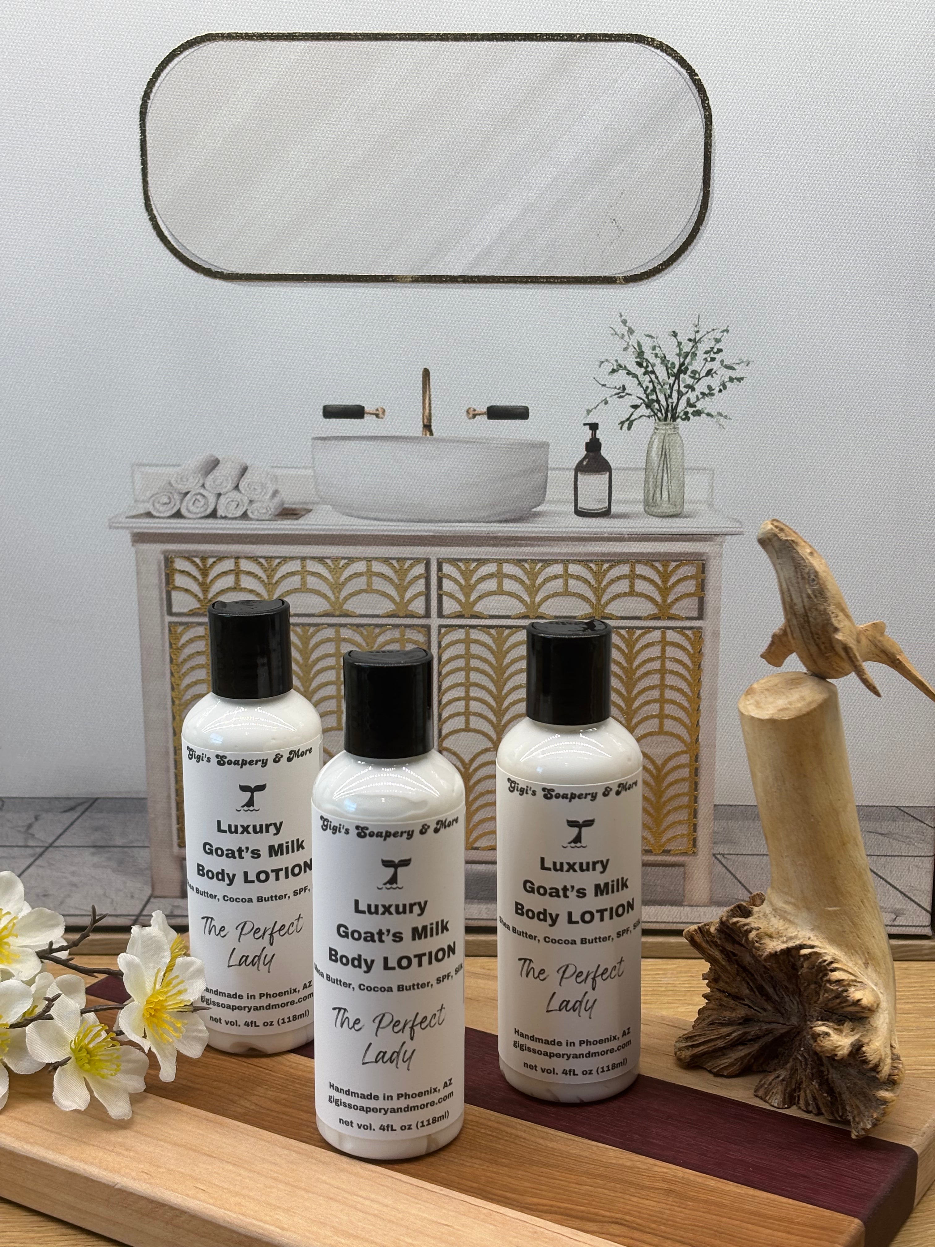 Perfect Lady (Goat’s Milk, SPF) Lotion w/Shea & Cocoa Butters