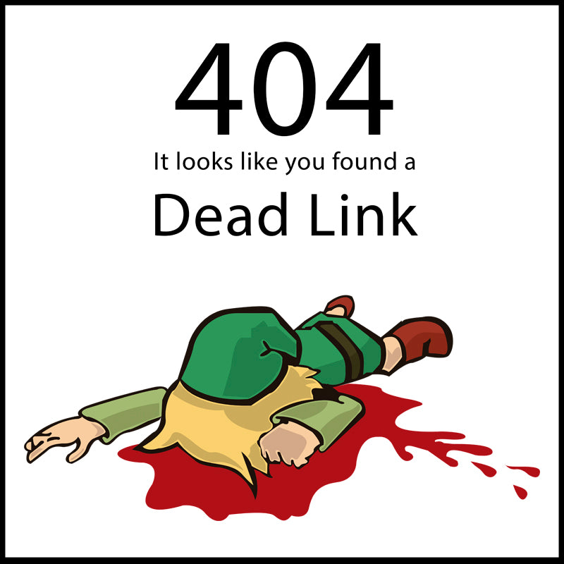 Zelda Dead Link Etiquetado Poster Ink Kong