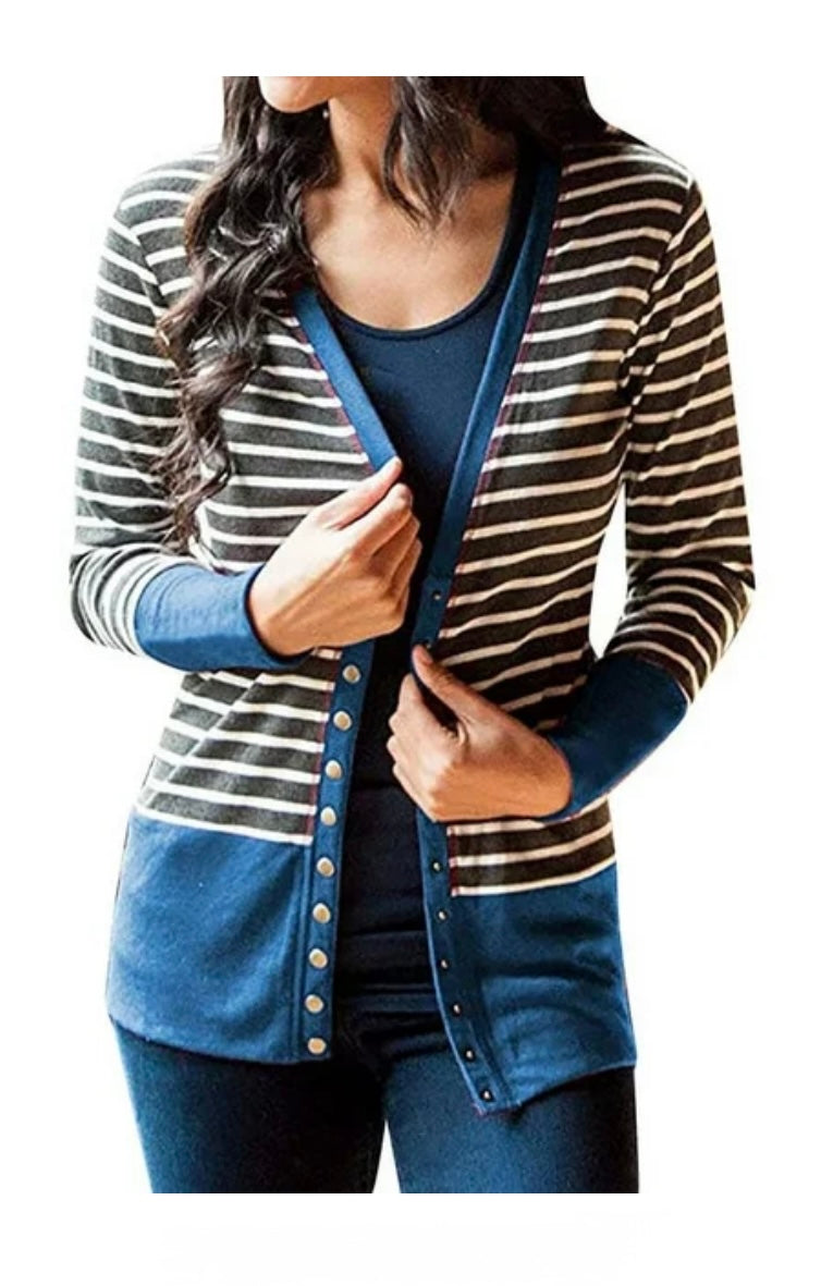 MEROKEETY SNAP FRONT CARDIGAN - Beatnik Bettys Resale Butik