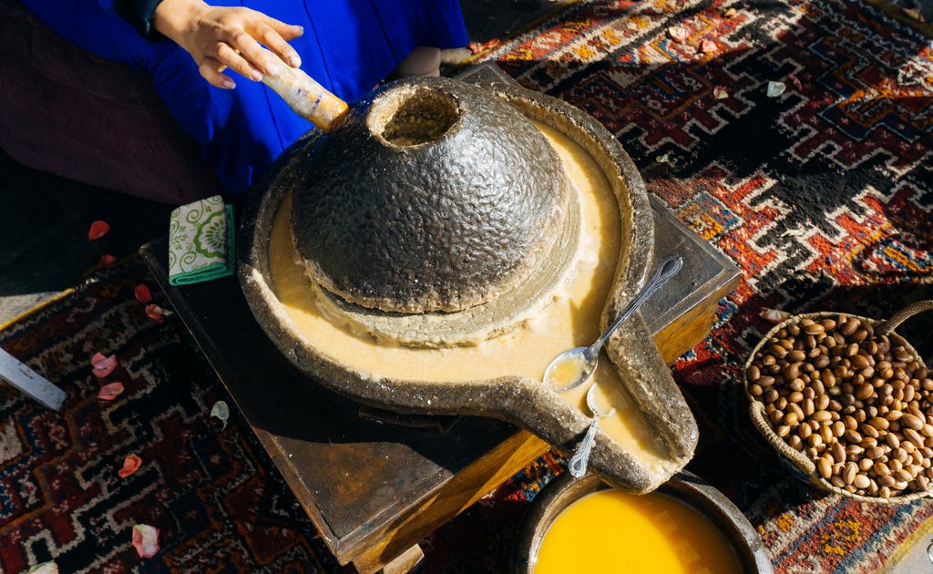 argan oil extraction in Morocco