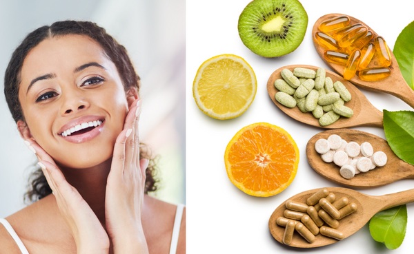 A varied and balanced diet and dietary supplements are essential for healthy skin.