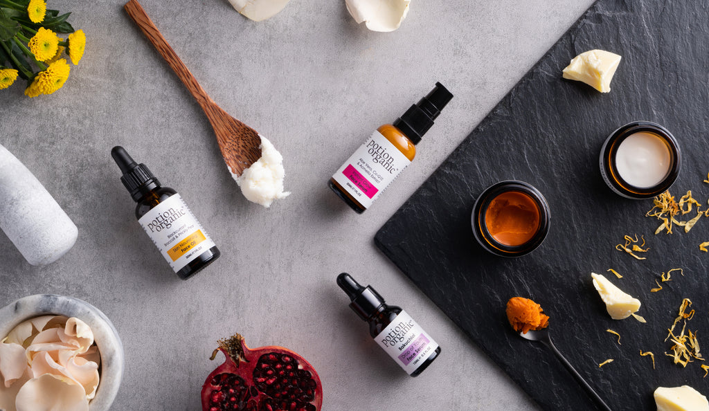 Discover the power of Jojoba oil in Potion Organic skincare products.