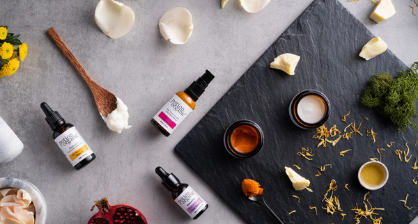 Potion organic products containing Rosehip oil 