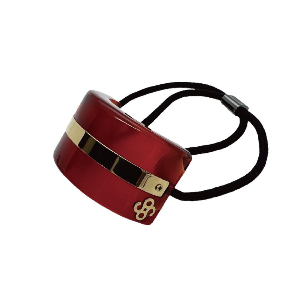 Lucite Pony Cuff w Metal Plate/ルーサイト ポニーカフ ウィズ メタルプレート