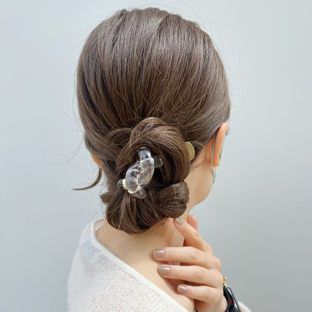 Lucite Knot Pony w Metal Ring/ルーサイト ノットポニー ウィズ