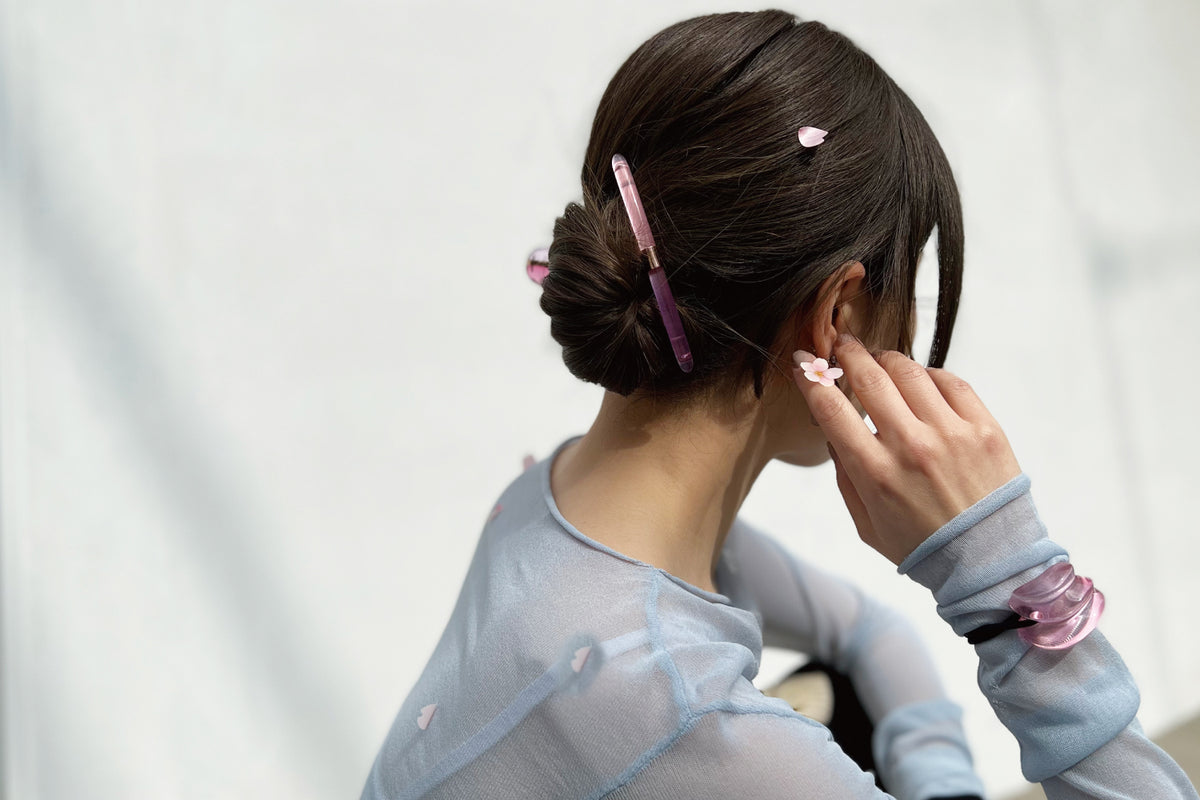 コレットマルーフ ザヘアバートーキョー グラスポニー 桜 サクラ ラベンダー-