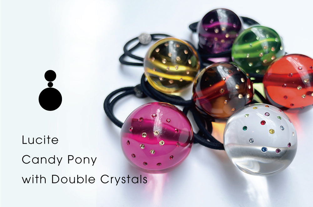 Lucite Candy Pony with Double Crystals 特集 | THE HAIR BAR TOKYO