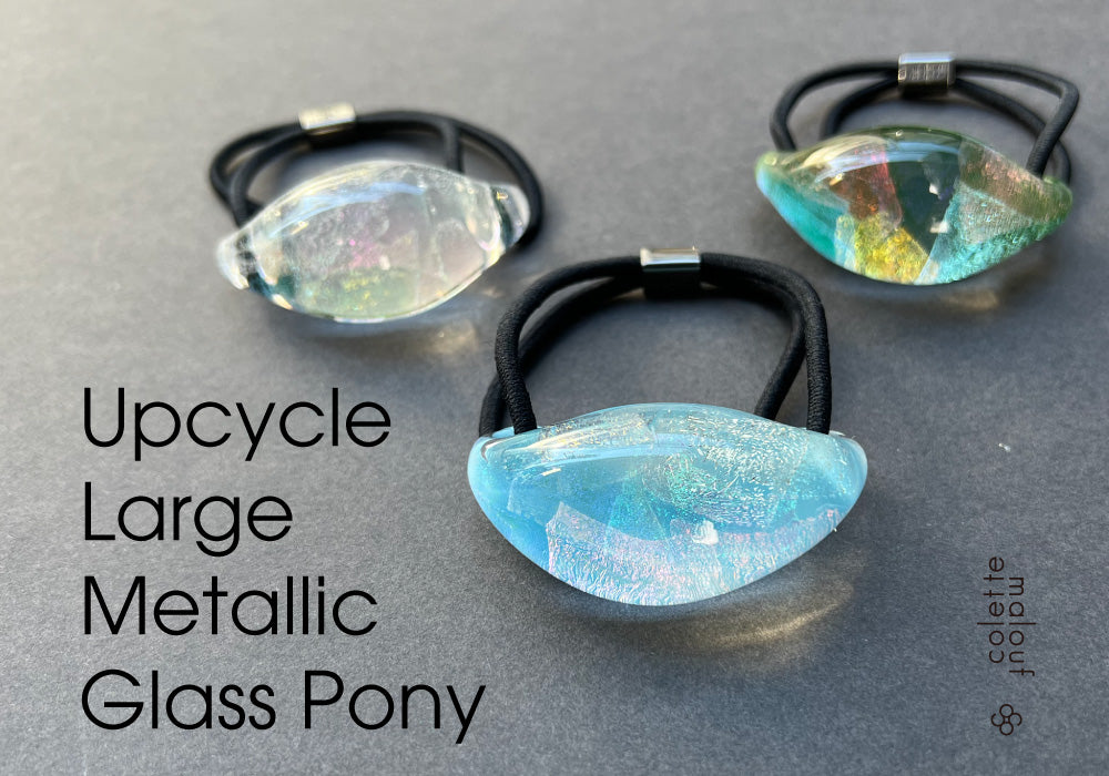 Upcycle Large Metallic Glass Pony2022 | THE HAIR BAR TOKYO