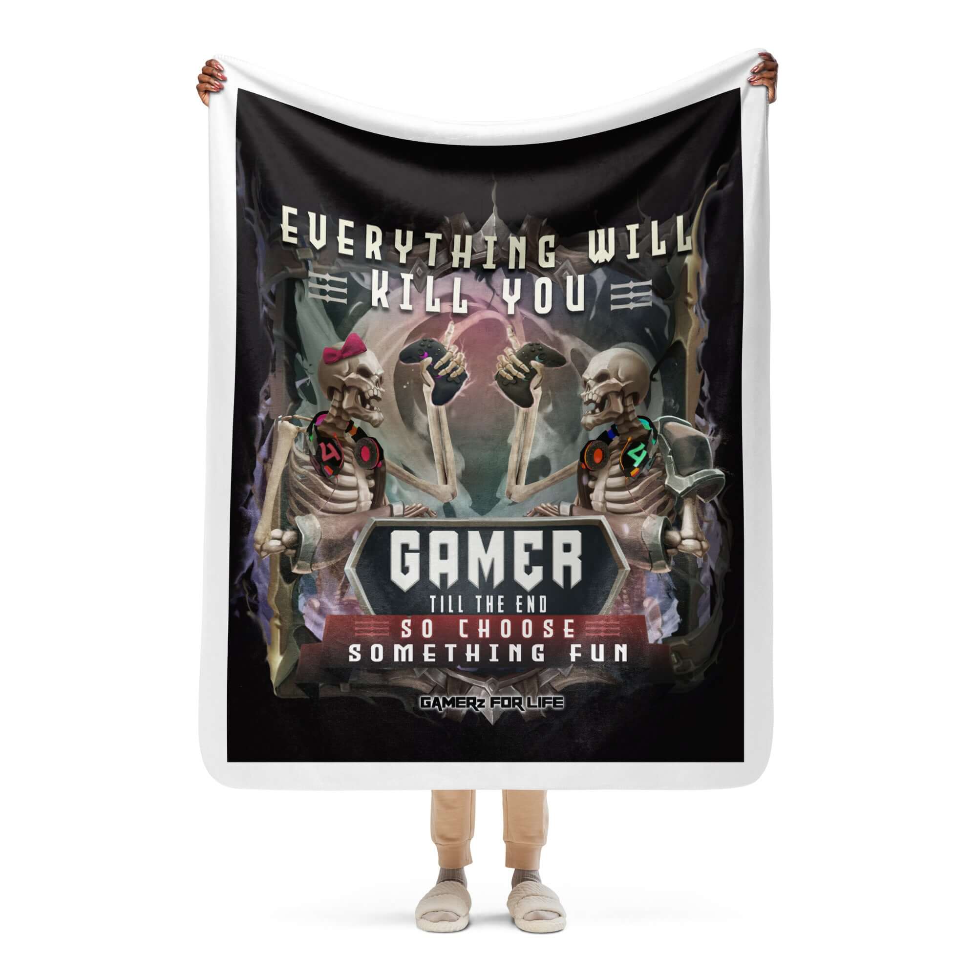Everything Will Kill You Sherpa Blanket