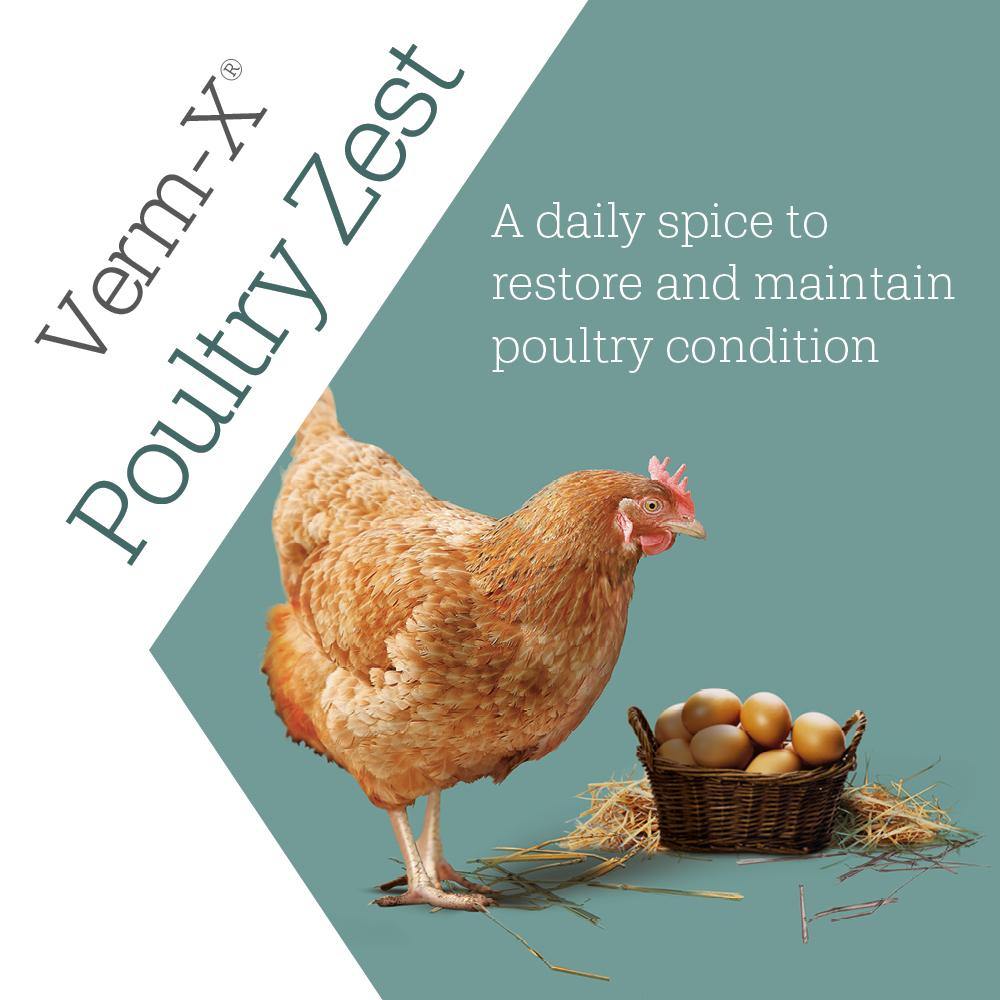 Verm-X Poultry Zest Pellets for Poultry, Ducks, Geese, Turkeys & Game Birds