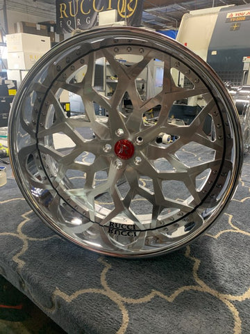 26 Rucci Breitling Wheels Rose Gold Chrome Two Tone Paint RIMS