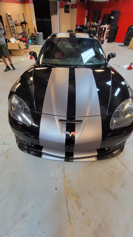 Corvette Wrap Stripes Front View