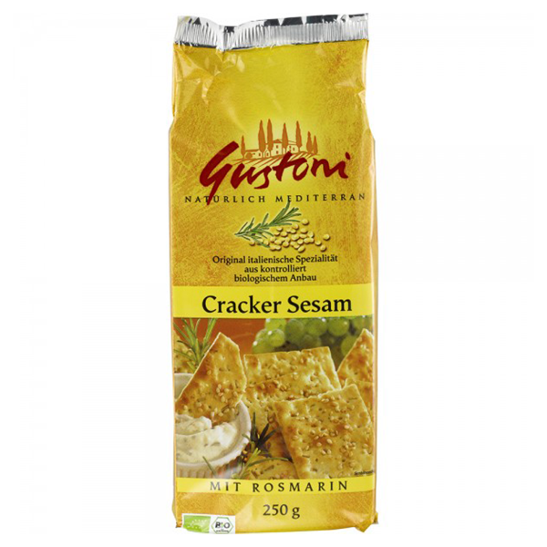 Biscuiti Crocanti cu Susan si Rozmarin 250g Biogama