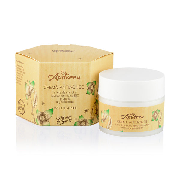 Crema Antiacnee Apiterra 50ml Apicola Pastoral Georgescu