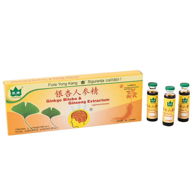 Ginkgo Biloba si Ginseng Extractum 10 fiole Yongkang