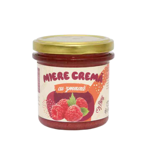 Miere cremă cu zmeură 200 g Apisrom