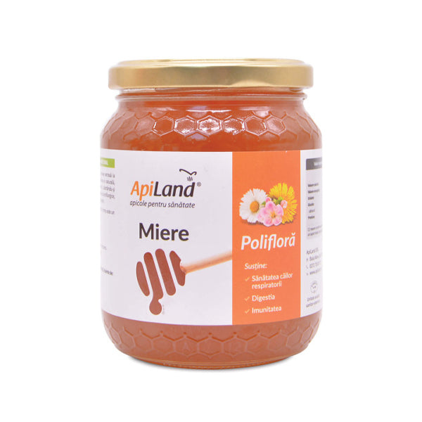 Miere cruda poliflora 500g ApiLand