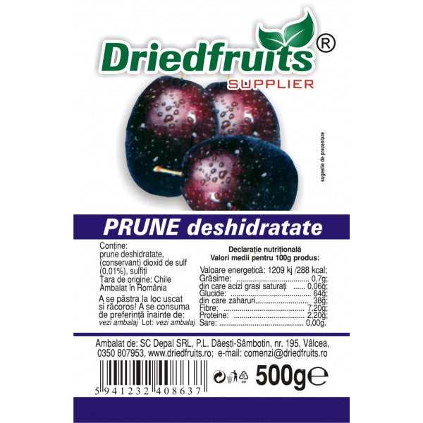 PRUNE DESHIDRATATE FARA SAMBURI 500G