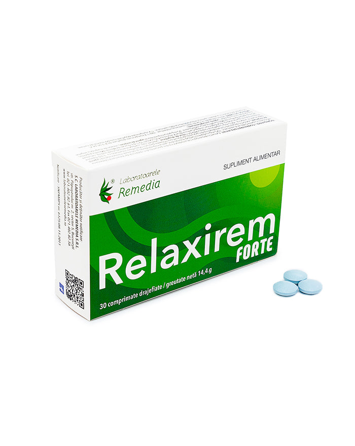 Relaxirem Forte 30 Cps Laboratoarele Remedia