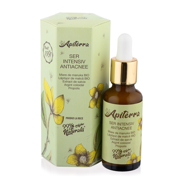 Ser Antiacnee Apiterra 30 ml Apicola Pastoral Georgescu