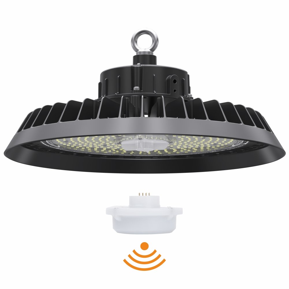LED-UFO-HighBay SENSOR, 100 W, 150lm/W, 4000 K, IP65, IK08, Sosen Driver, Philips LED, 90°