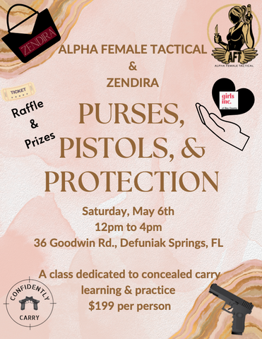 Alpha Female Tactical presents Purses, Pistols, and Protection in Defuniak Springs, Florida