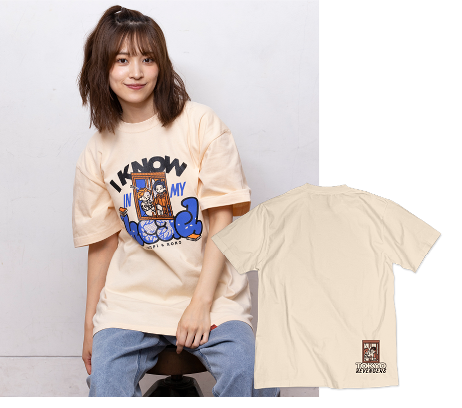 TV anime “Tokyo Revengers” T-shirt edition scene illustration T-shirt 4 (Inupi & Coco)