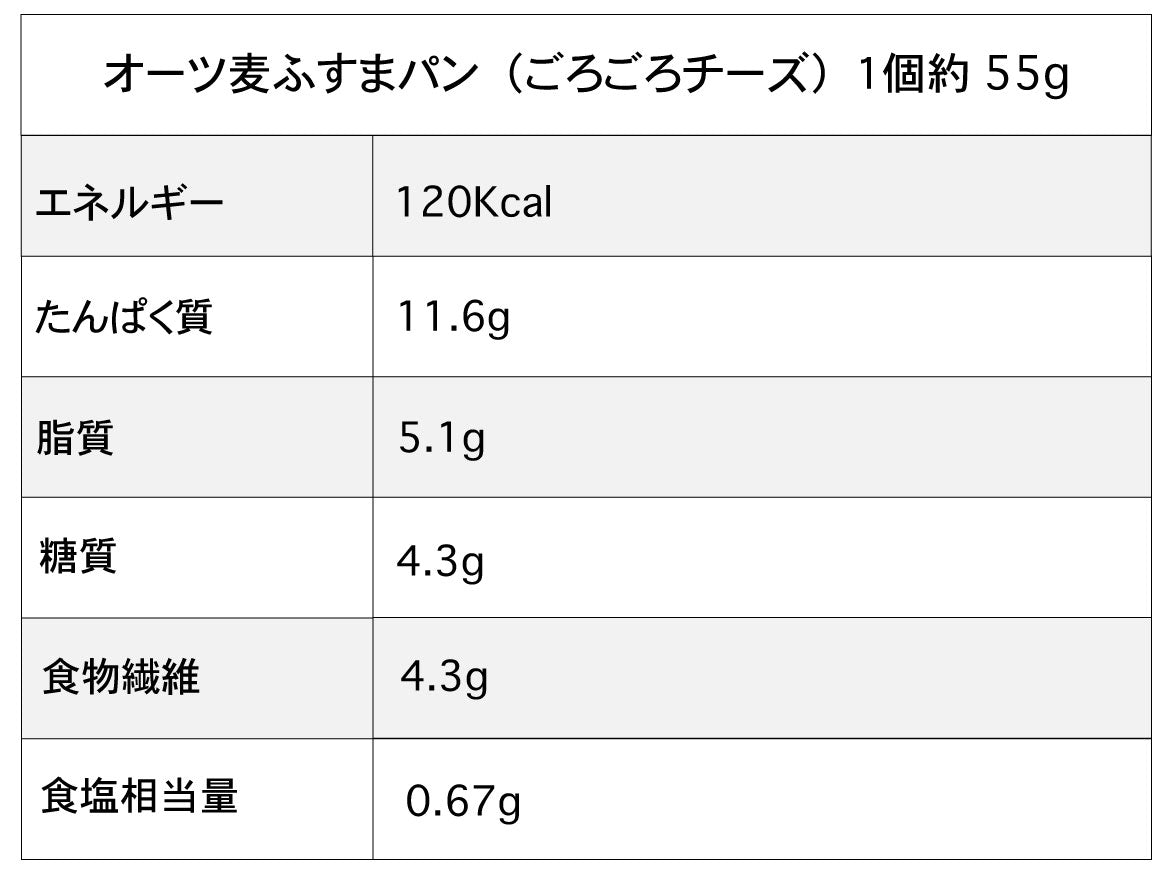 オーツ麦ふすま ごろごろチーズ