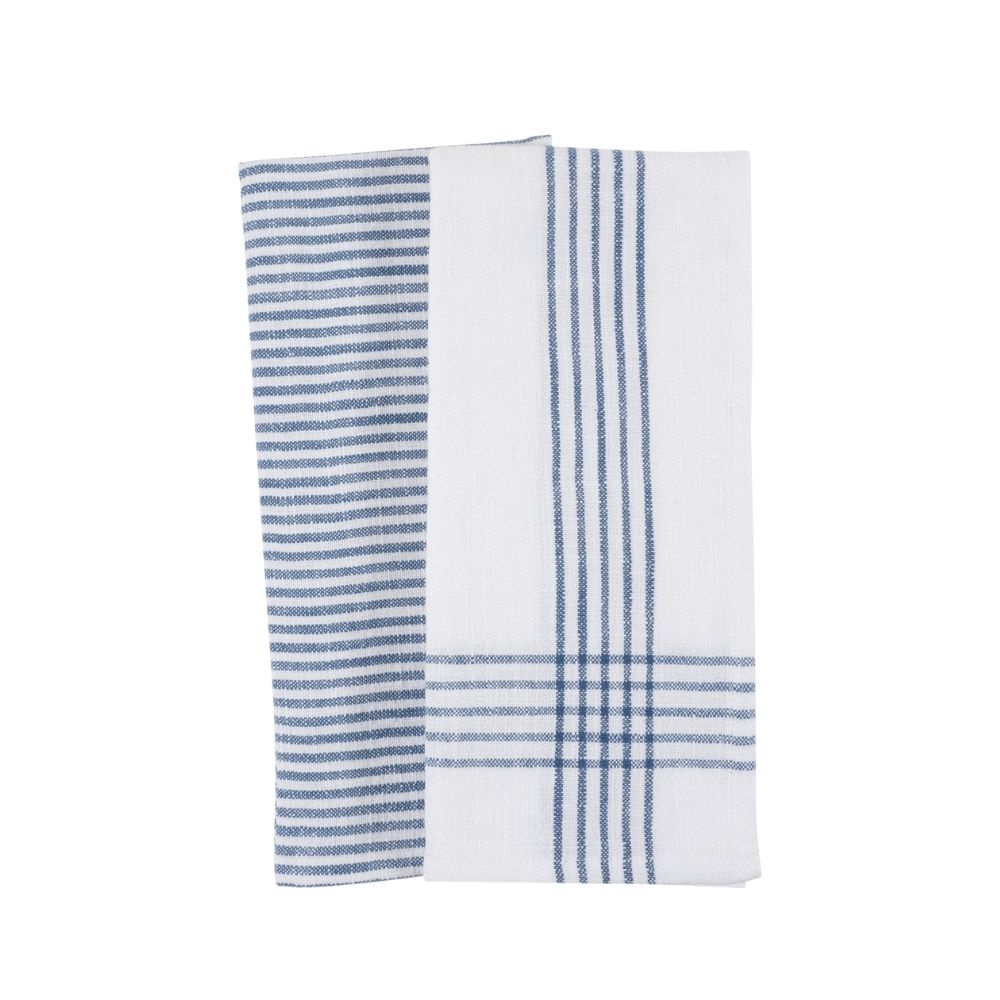 Monaco Washed Dish Towels - Frost Gray