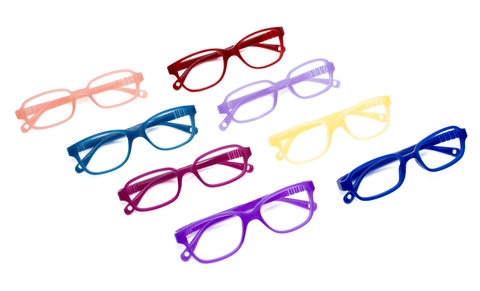 Dilli Dalli Eyewear's new kids styles, Bubbles & Truffles in various colors