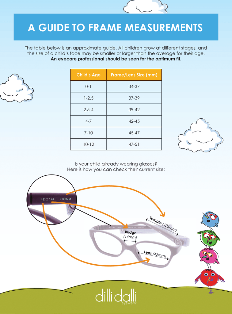 dilli dalli size guide