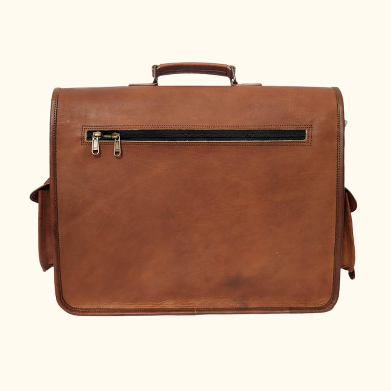 The Old Town | Vintage leather saddle bag Briefcase | Western Leather ...