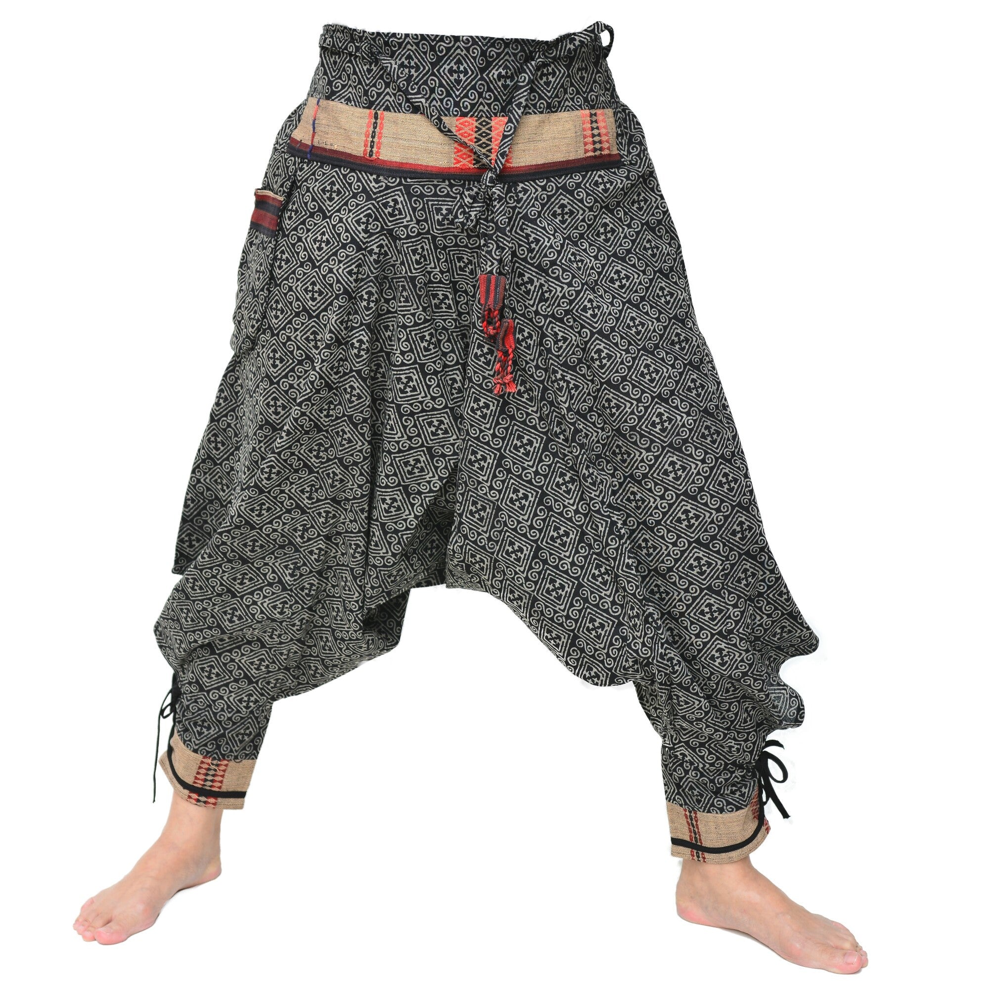 Samurai Style Harem Pants Ninja Pants Men Women Black Grey – Siamrose