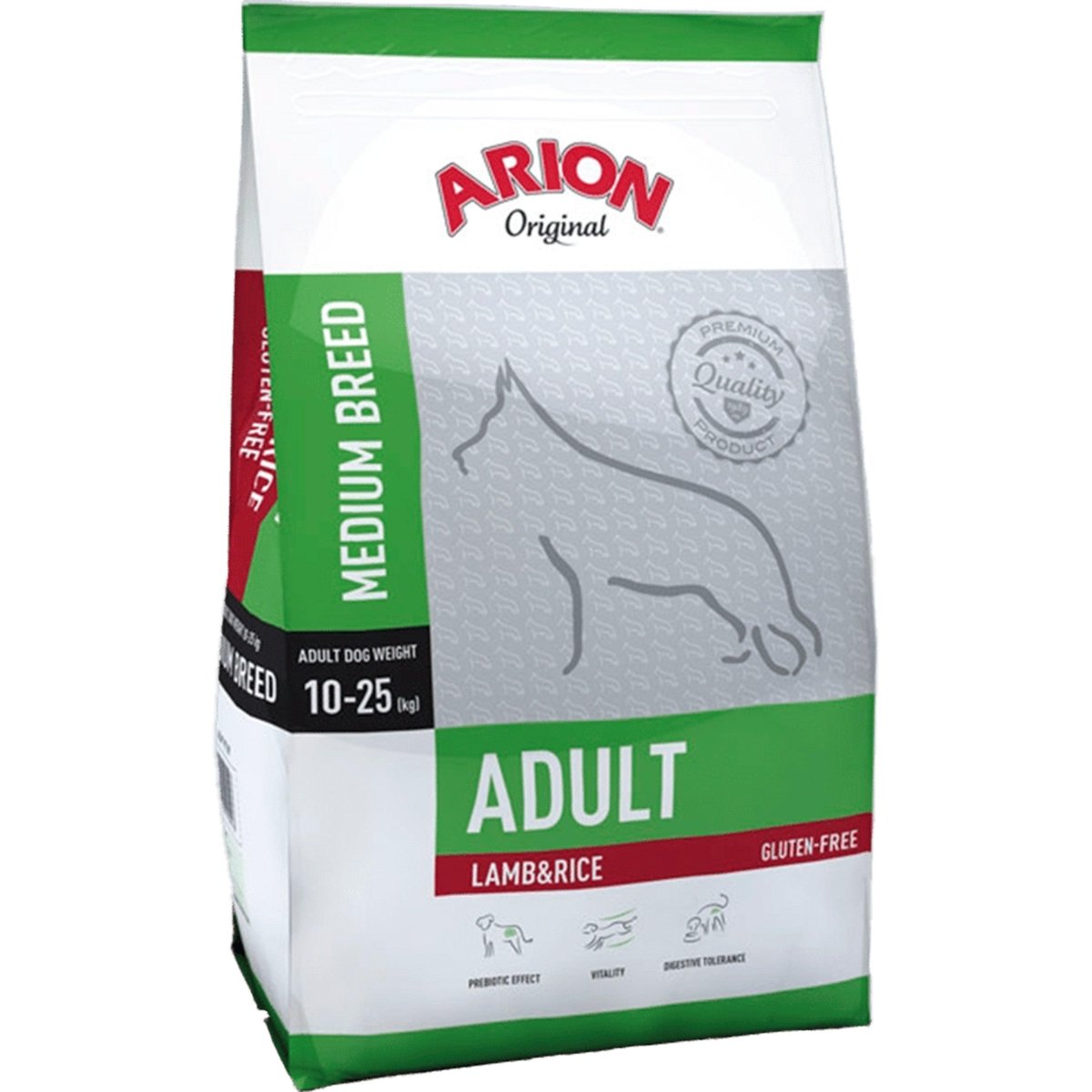 Se Arion Original Adult Medium Breed Lamb & Rice - 3 kg hos animondo