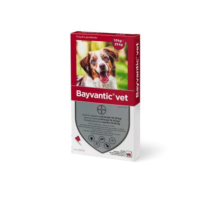 Billede af Bayvantic Vet. hund 10-25kg - 4x2,5ml