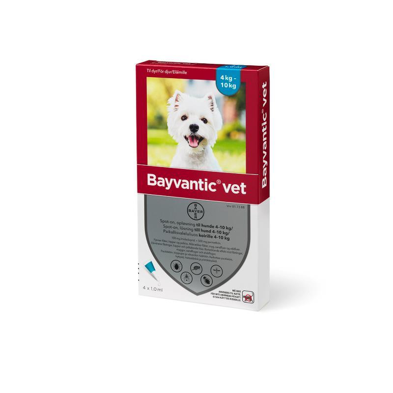 Billede af Bayvantic Vet. hund 4-10kg - 4x1,0ml