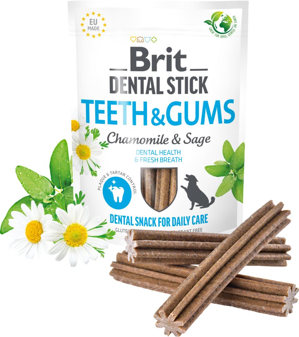 Billede af Brit Care Dental Stick Teeth & Gums 7 pcs hos animondo