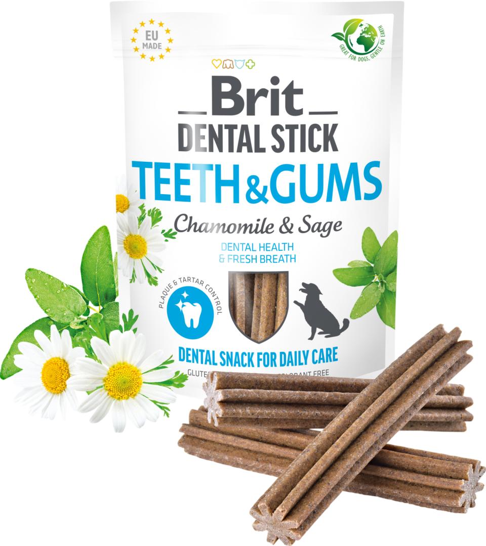 Billede af Brit Care Dental Stick Teeth & Gums 7 pcs