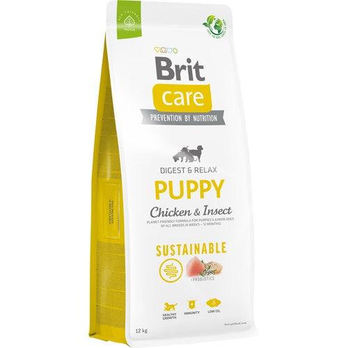 Se Brit Care Sustainable Puppy Kylling & insekt 12 kg hos animondo