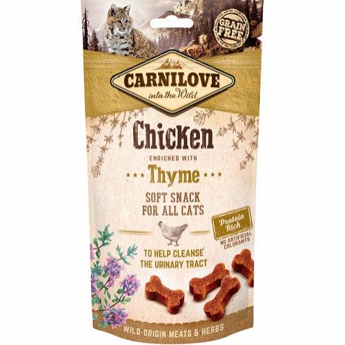 Se Carnilove Kattesnack Semi Moist m. kylling 50 g hos animondo