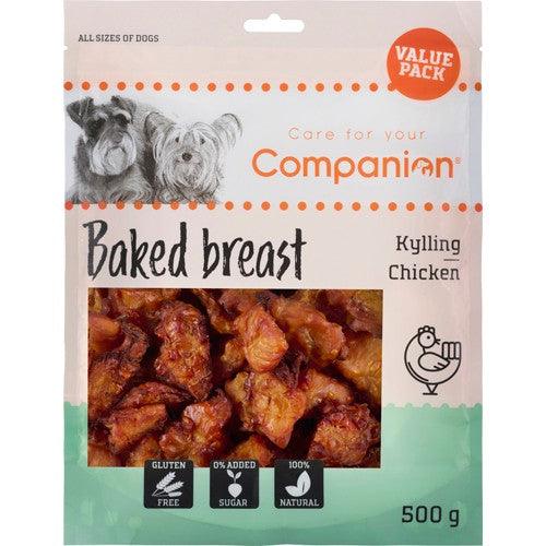 Se Companion Bagt Kyllingebryst - 500g Value Pack hos animondo