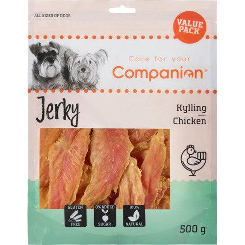 Se Companion Tørret kyllingekød - 500g Value Pack hos animondo