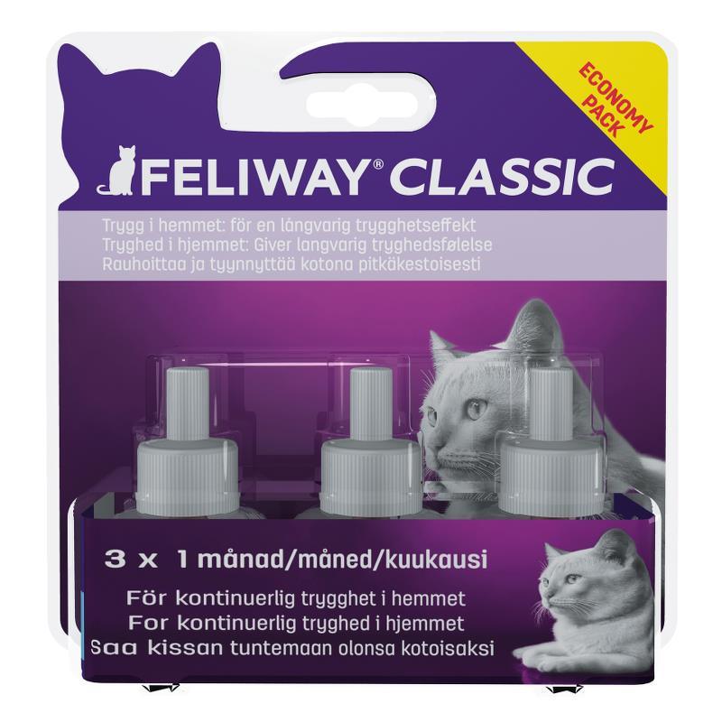 Billede af Feliway Classic refill t/diffusor, 3 x 48 ml